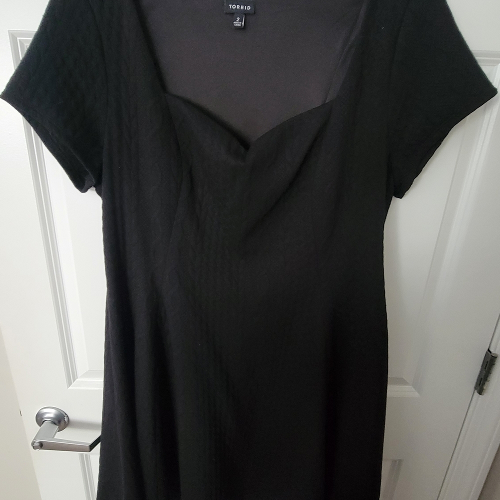 Torrid Black Short Sleeve Sweater Dress